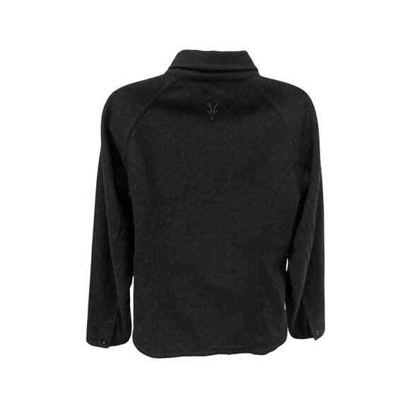 Ibex Womens Black Wool Zip-Up Jacket M - Picture 3 of 8